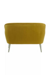 Premier Housewares Interiors By Premier Luxurious Mustard Velvet Sofa For Sitting Areas, Spacious 2 Seater Sofa , Mid-Century Sofa For  Bedrooms - thumbnail 7