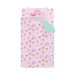 Catherine Lansfield Sweet Treats Reversible Single Duvet Cover Set With Pillowcase Pink - thumbnail 5