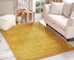 Wadan 80X150Cm Gold Shaggy Rug - Rectangular Soft Touch Thick Pile Modern Area Rug - Rugs For Living & Bedroom Non Shedding - thumbnail 3