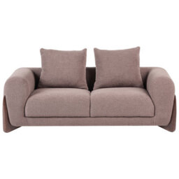 Wyld And Coco Novahome Brown Boucle 6-Seater Sofa Set - Armchair, 2-Seater And 3-Seater With Solid Rubberwood Legs - thumbnail 9