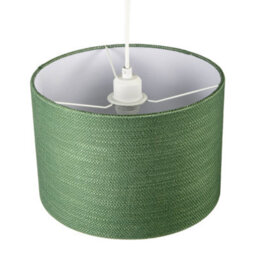 Happy Homewares Vineyard Green Textured Linen Pendant Lighting Shade With Diffuser - thumbnail 4
