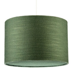 Happy Homewares Vineyard Green Textured Linen Pendant Lighting Shade With Diffuser