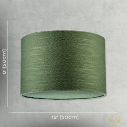 Happy Homewares Vineyard Green Textured Linen Pendant Lighting Shade With Diffuser - thumbnail 7