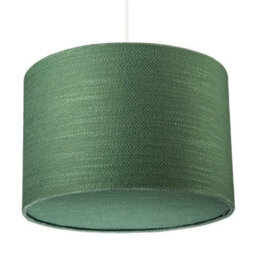 Happy Homewares Vineyard Green Textured Linen Pendant Lighting Shade With Diffuser - thumbnail 3