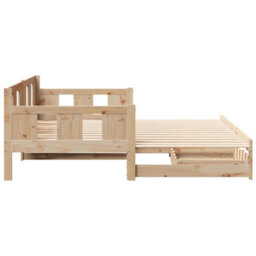 Berkfield Daybed With Trundle And Drawers Without Mattress 90X190 Cm Single - thumbnail 6