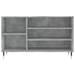 Berkfield Shoe Cabinet Concrete Grey 102X36X60 Cm Engineered Wood - thumbnail 4