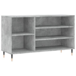 Berkfield Shoe Cabinet Concrete Grey 102X36X60 Cm Engineered Wood - thumbnail 2