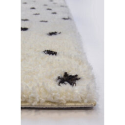 Melrose Spotty Grey Shaggy High Pile Small Area Indoor Rug 080/150Cm - thumbnail 4