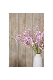 Lilac Cymbidium Spray - Elegant Faux Orchid Flower For Home Decor - thumbnail 5