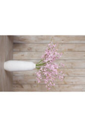 Lilac Cymbidium Spray - Elegant Faux Orchid Flower For Home Decor - thumbnail 4
