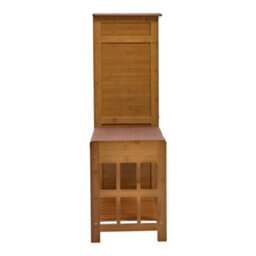 Darphe Bamboo Entryway Storage Shoe Cabinet With Bench - thumbnail 3