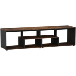 Large Wooden Coffee Table With Storage Shelves Modern - thumbnail 1