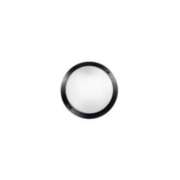 Ideal Lux Luminosa Maddi 1 Light Diffuser Outdoor Flush Ceiling / Wall Light Black Ip66, E27