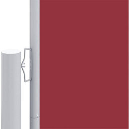 Walplus Retractable Side Awning Garden Sun Shade Canopy Gazebo For Back Door, Porch, Patio Red 200X600 Cm - thumbnail 3