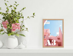 A3 Oak Picture Frame Fits A3 (29.7 X 42Cm - 11.7 X 16.5In) Poster, Photo, Artwork, Or Print. - thumbnail 4