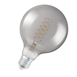 Osram Vintage 1906 Globe 125 30 Filament Dim Lamp 7.8W 818 Smoke E27 4 Pack - thumbnail 2