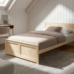 Nordicwood Storage Bed Natural Pine And Birch Painted Finish 4Ft Small Double - Wyld And Coco - thumbnail 2