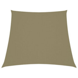 Berkfield Sunshade Sail Oxford Fabric Trapezium 2/4X3 M Beige - thumbnail 1