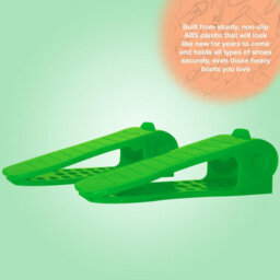 Haven Space Saver Shoe Rack Organiser Standard Size Easy Clean & Sturdy, Green - thumbnail 4