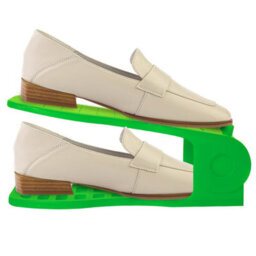 Haven Space Saver Shoe Rack Organiser Standard Size Easy Clean & Sturdy, Green - thumbnail 2