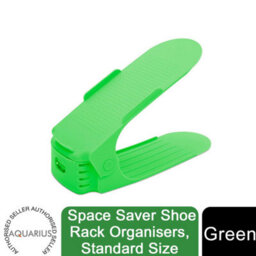 Haven Space Saver Shoe Rack Organiser Standard Size Easy Clean & Sturdy, Green