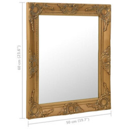 Vidaxl Wall Mirror Baroque Style 50X60 Cm Gold - thumbnail 6