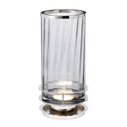 Luminosa Lighting Elstead Arno Table Lamp Metalwork Polished Nickel, Smoked Glass - thumbnail 1