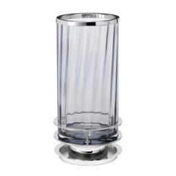 Luminosa Lighting Elstead Arno Table Lamp Metalwork Polished Nickel, Smoked Glass - thumbnail 2