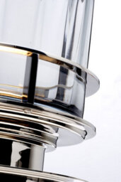 Luminosa Lighting Elstead Arno Table Lamp Metalwork Polished Nickel, Smoked Glass - thumbnail 3