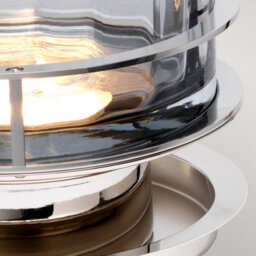 Luminosa Lighting Elstead Arno Table Lamp Metalwork Polished Nickel, Smoked Glass - thumbnail 5