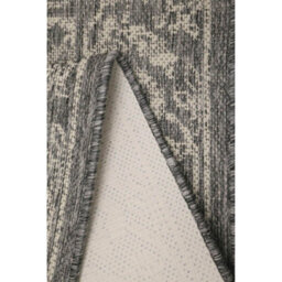 Melrose County Sisal Inspired Traditional Medallion Medium Grey Non-Slip Area Runner Rug 060/180Cm - thumbnail 3