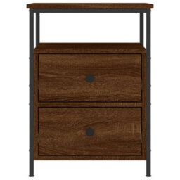Berkfield Bedside Cabinet Brown Oak 44X45X60 Cm Engineered Wood - thumbnail 5