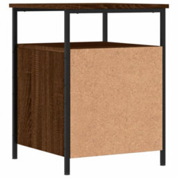 Berkfield Bedside Cabinet Brown Oak 44X45X60 Cm Engineered Wood - thumbnail 8