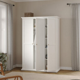 Furniture To Go Paris Wardrobe With 3 Doors In White - thumbnail 9