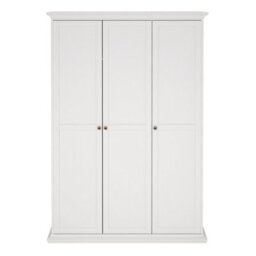 Furniture To Go Paris Wardrobe With 3 Doors In White - thumbnail 2