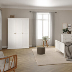 Furniture To Go Paris Wardrobe With 3 Doors In White - thumbnail 7