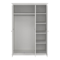 Furniture To Go Paris Wardrobe With 3 Doors In White - thumbnail 6