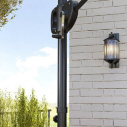 Outsunny Garden Cantilever Parasol W/ Weighted Base Tilt Crank Khaki - thumbnail 9