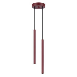 Sollux Lighting Arche Steel Burgundy 2 Lights Modern Pendant Lamps