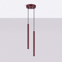 Sollux Lighting Arche Steel Burgundy 2 Lights Modern Pendant Lamps - thumbnail 2