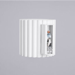 Sollux Lighting Aura Aluminum White 1 Lights Minimalist Wall Light - thumbnail 7