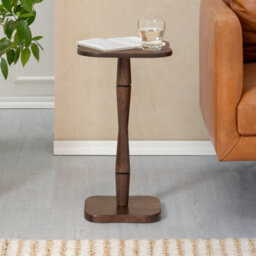 MH London Jasmine Side Table Solid Wood Bedside Table For Living Room And Bedroom - thumbnail 3