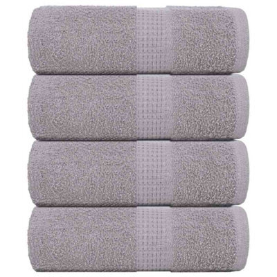 Berkfield Wash Towels 4 Pcs Frogn Grey 30X30 Cm 100% Cotton - image 1