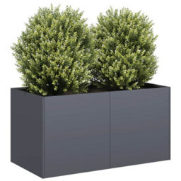 Walplus Planter Anthracite 80X40X40 Cm Cold-Rolled Steel