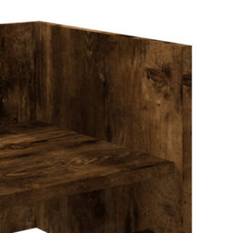 Berkfield Wall Shelf Smoked Oak 70.5X35X30.5 Cm Engineered Wood - thumbnail 7