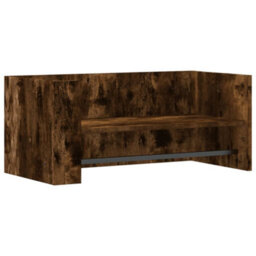 Berkfield Wall Shelf Smoked Oak 70.5X35X30.5 Cm Engineered Wood - thumbnail 2