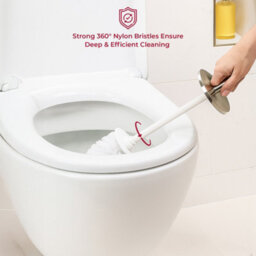 Innoteck Essentials Bathroom Toilet Brush And Holder With Matt Finish And Stainless Steel Handle - Blue. - thumbnail 5
