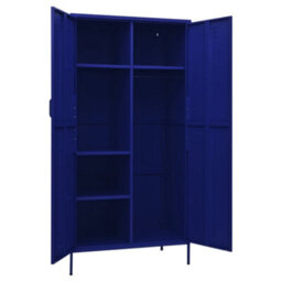 Walplus Wardrobe Navy Blue 90X50X180 Cm Steel - thumbnail 6