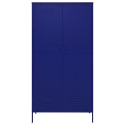Walplus Wardrobe Navy Blue 90X50X180 Cm Steel - thumbnail 3