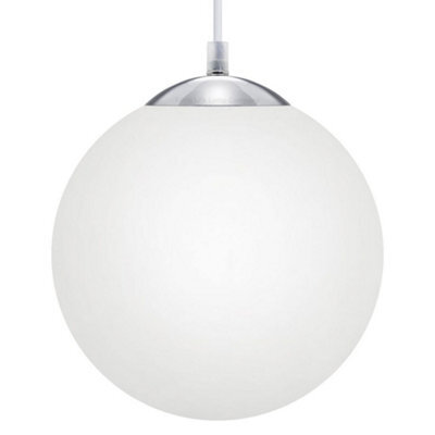 Long Life Lamps Company Frosted Glass Globe Ceiling Pendant Light M0199 - image 1